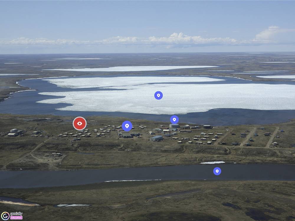 Atqasuk map with points of interest